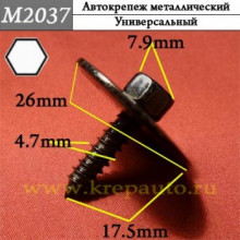 Автокрепеж металлический AN3-М2037