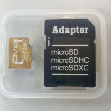 GOLD OV Pro 256GB micro SD card Memory Card with adapter