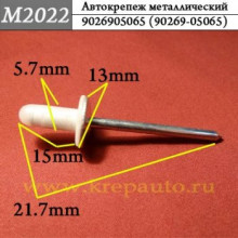 Автокрепеж металлический заклепка AN3-M2022