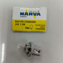 Лампа автомобильная 17039 NARVA BAX10D STANDARD 24V 1.2W BAX8.5D/2 GREY