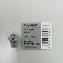1987302514 BOSCH Лампа 1.2W 24V Trucklight спецпатрон B8,5d