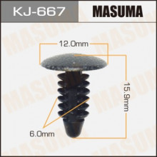 Клипса крепежная KJ-667