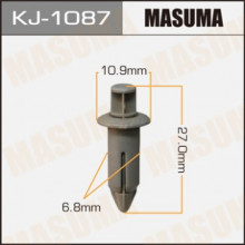 Клипса крепежная KJ-1087