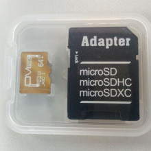 GOLD OV Pro 64GB micro SD card Memory Card with adapter